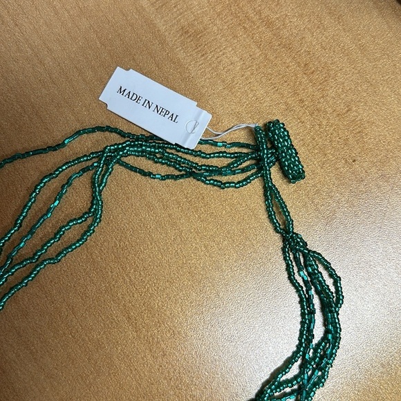 Green 5 Strand 24” Potay necklace - Picture 6 of 9